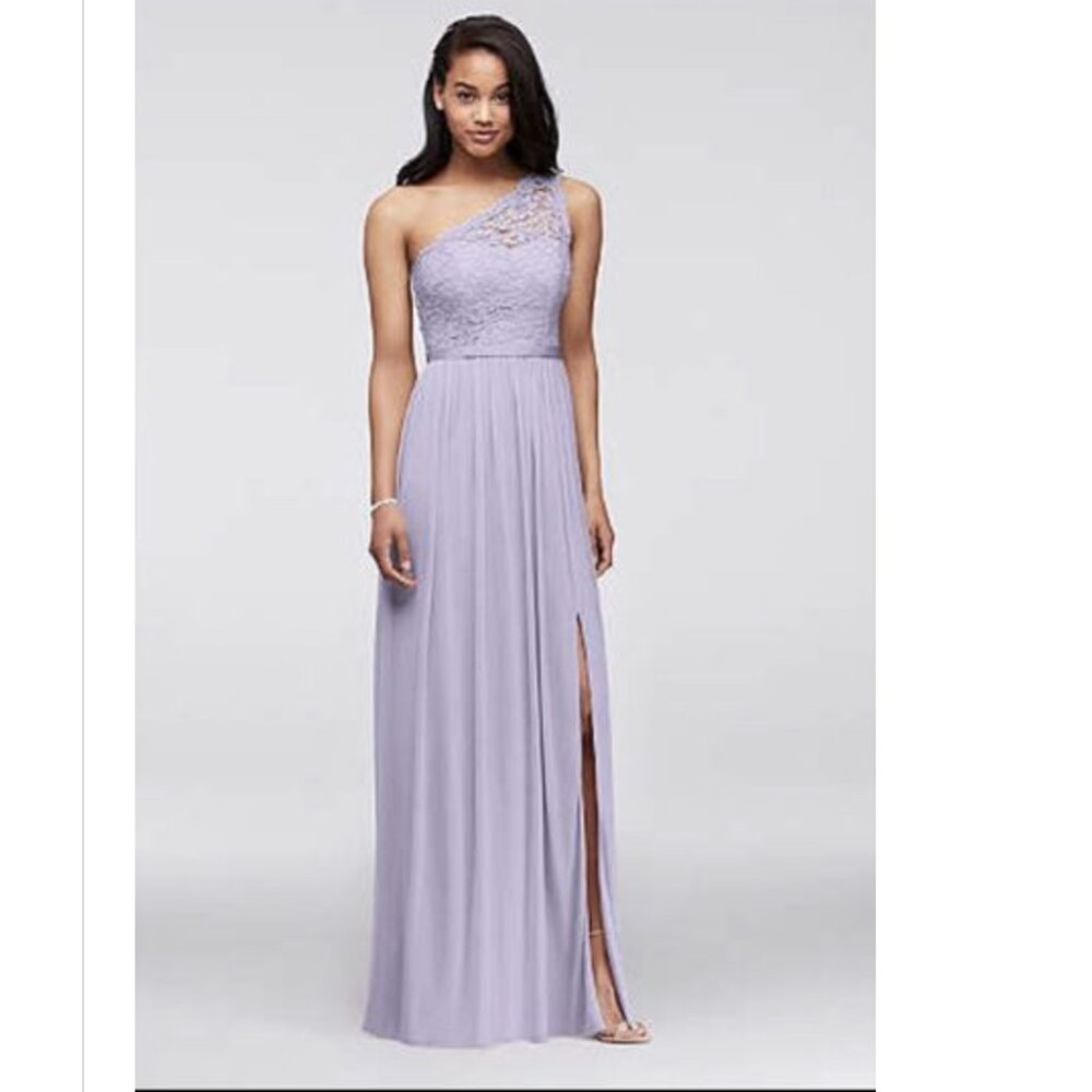 Celebrate DB Studio - David’s Bridal lavender bridesmaid dress